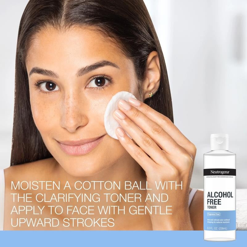 Alcohol-Free Daily Facial Toner, Skin Care for Face, Fragrance Free, 8 Oz