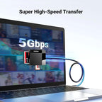 4-In-1 USB 3.0 Memory Card Reader for Sd/Micro Sd/Cf/Compact Flash Cards, New, 1