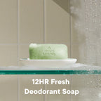 Aloe Mist Deodorant Bar Soap for Men, 12 Hour Fresh Deodorant Soap, 3.7 Oz Bar (8 Pack)
