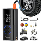 Cordless Portable Tire Inflator - 160 Psi Digital Pressure Gauge, Air Compressor