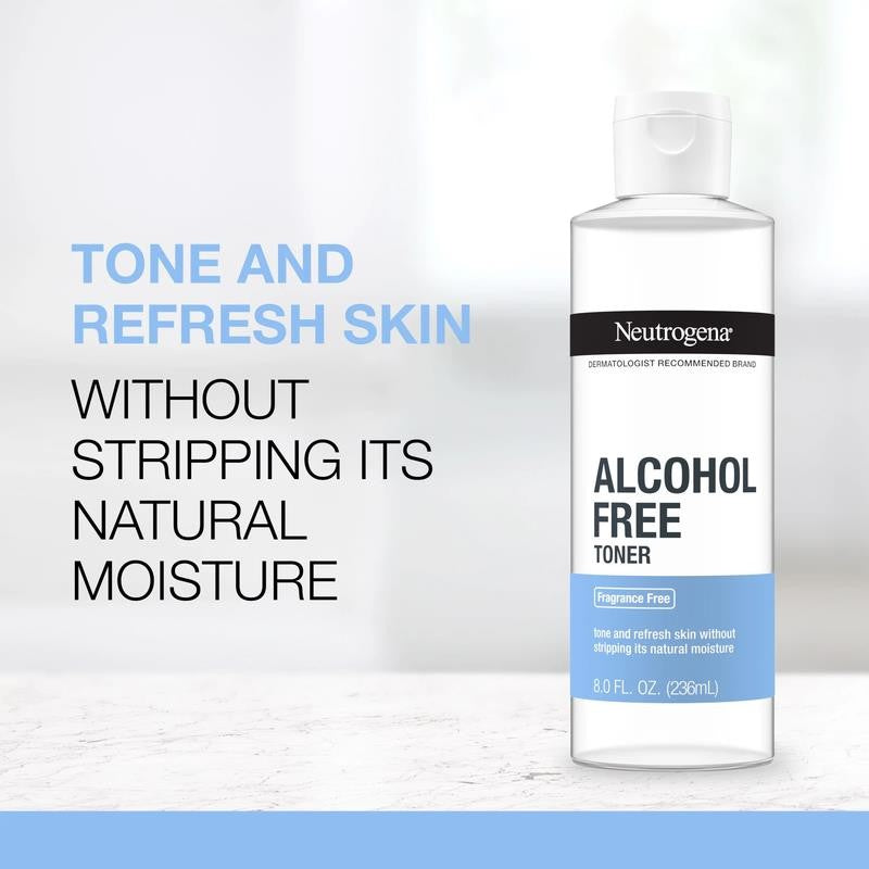 Alcohol-Free Daily Facial Toner, Skin Care for Face, Fragrance Free, 8 Oz