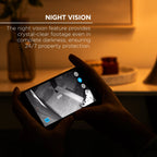 1080P Outdoor Security Camera - Weatherproof, Night Vision, Wi-Fi 2.4 Ghz, White