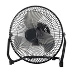 9" 3-Speed High Velocity Wall Mountable Black New Floor Fan