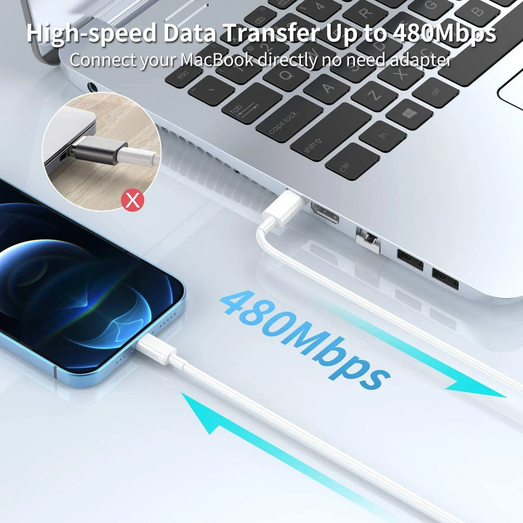 Iphone Charger, 2 Pack 20W PD White Fast Charger Block with 6Ft Fast Charging Cables Compatible with Iphone 14/13/12/11
