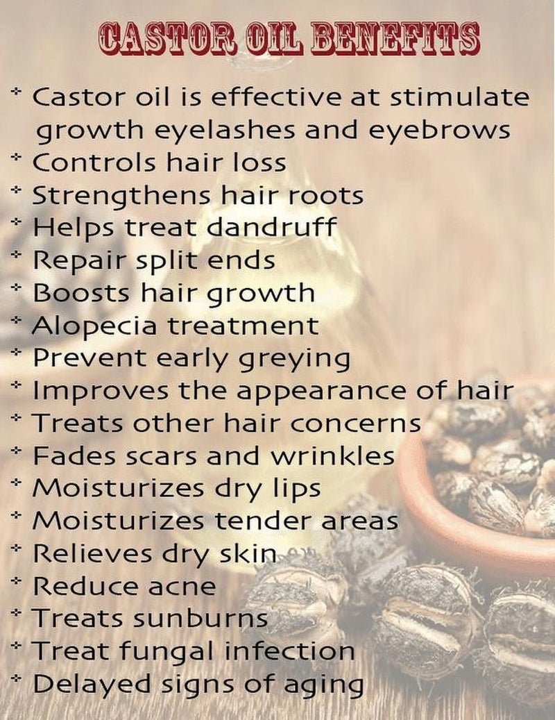 Castor Oil Organic USP Grade Hexane Free Cold Pressed Premium Fresh Pure 4 Oz