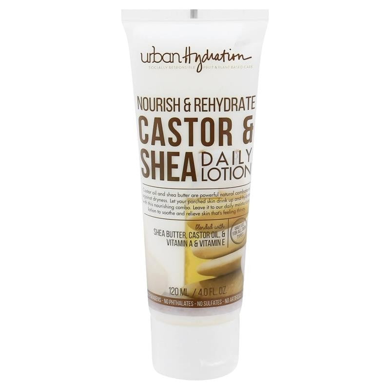 Castor & Shea Daily Face Lotion for All Skin Type, Nourish & Rehydrate 4 Fl Oz