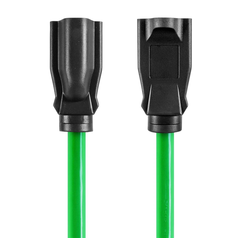 25FT 16AWG 3 Prong Hi-Vis Green Single Outlet Outdoor Extension Cord, 125V, 13A