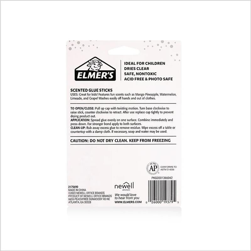 Elmer’S Scented Glue Sticks, School Glue, Clear Color, 6 Grams Each, 4 Count, 5