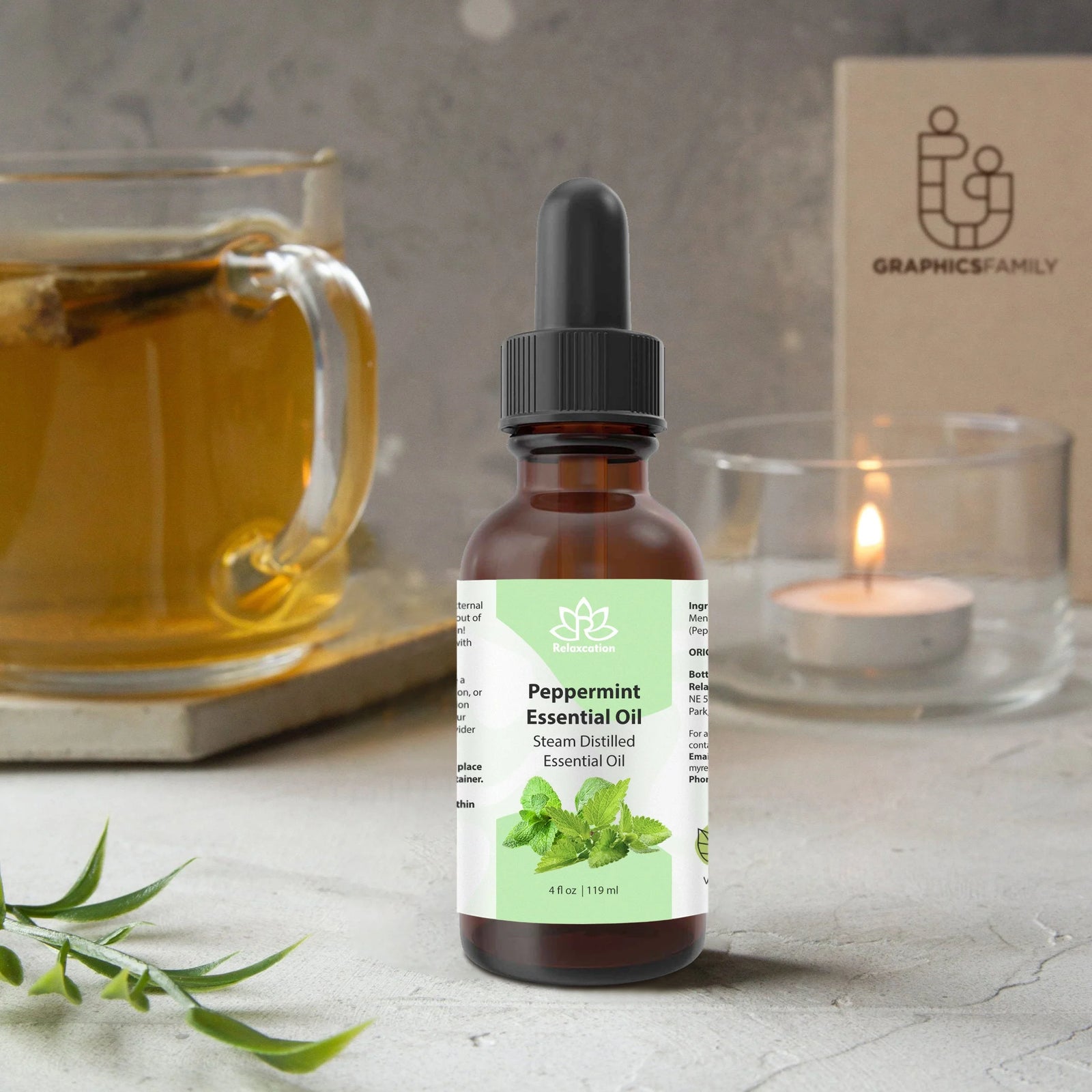 100% Pure Peppermint Essential Oil – Natural & Therapeutic Grade for Aromatherap