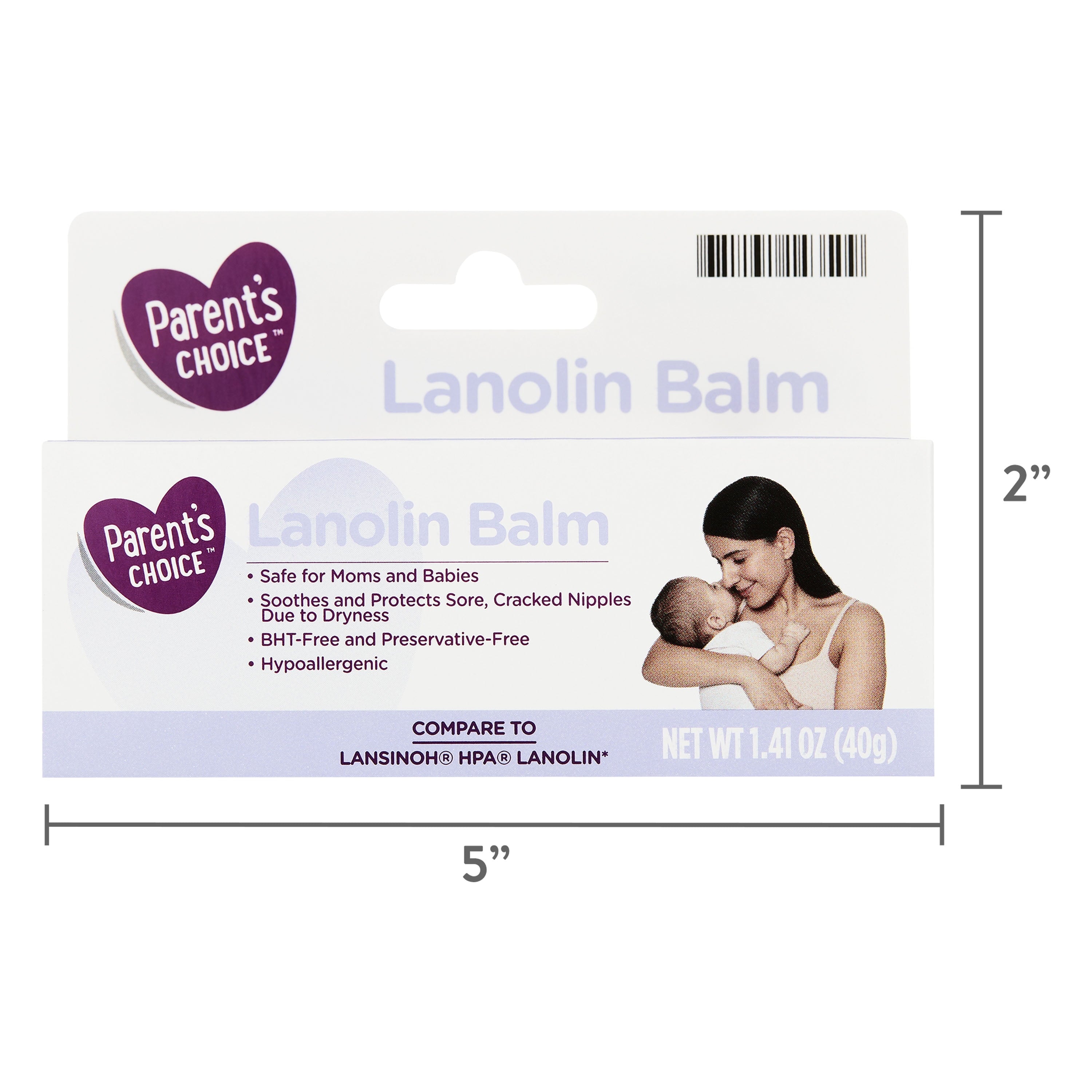 Parent'S Choice Lanolin Nipple Balm for Breastfeeding Mothers, 1.41 Oz