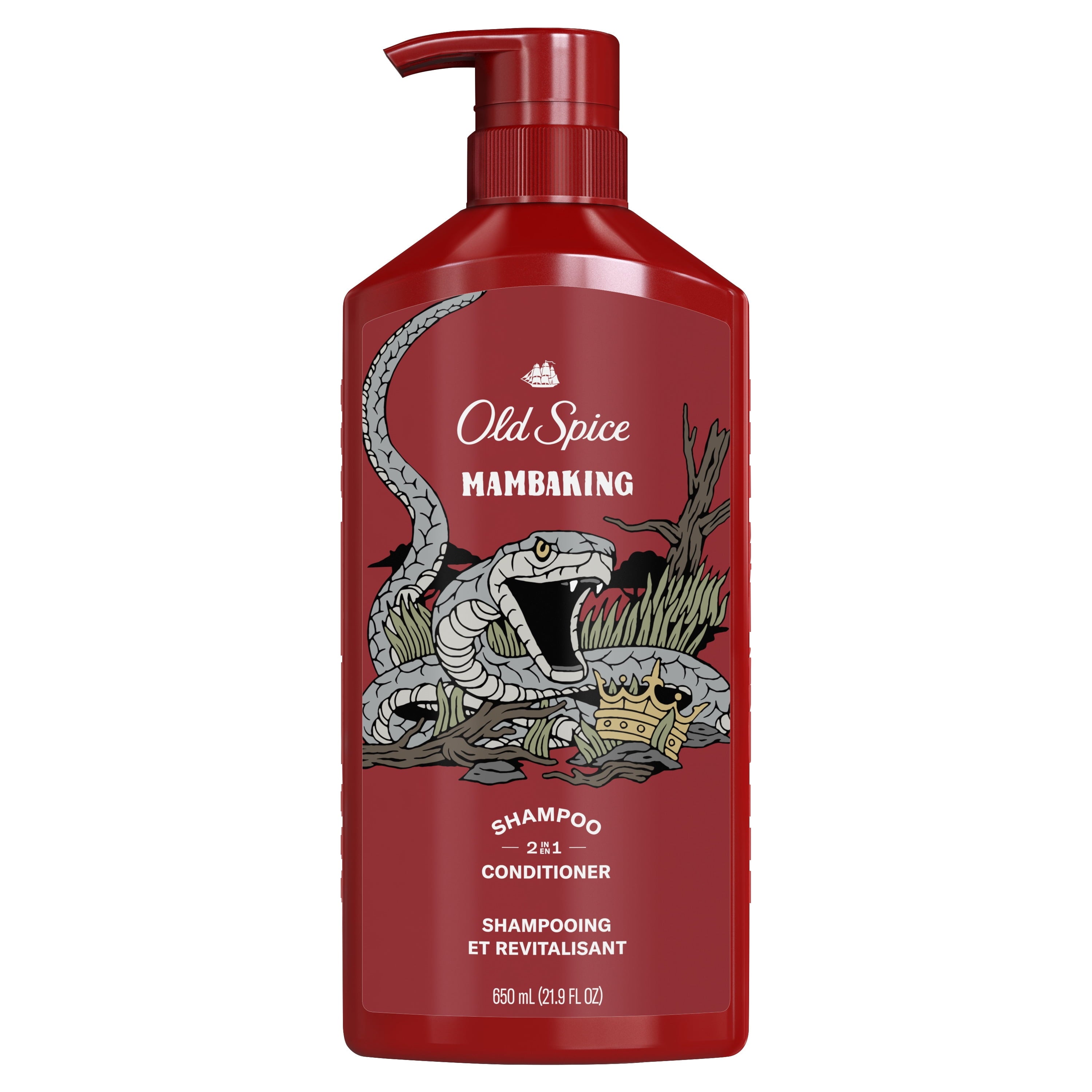 Old Spice Mamba King 2N1 Men'S Shampoo and Conditioner, All Hair Types, 21.9 Fl Oz