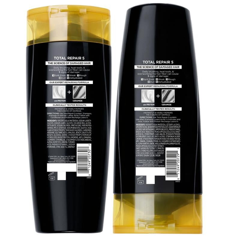 Elvive Total Repair 5 Repairing Shampoo and Conditioner Set, 1 Kit