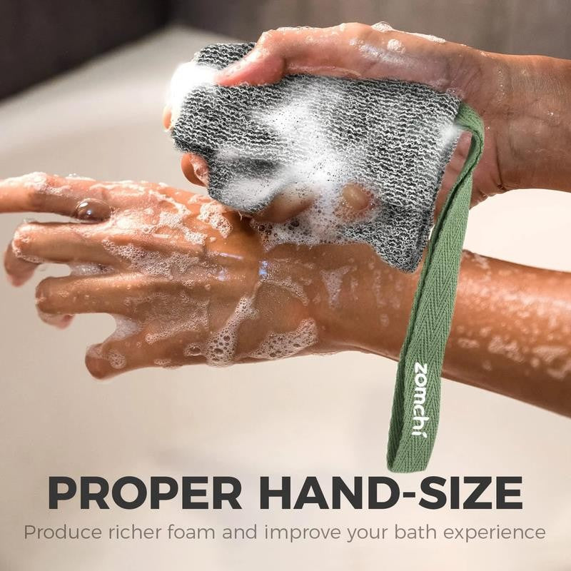 2 Pieces Soap Pouch and Soap Saver Pocket for Use in Shower, Premium Body Scrubb