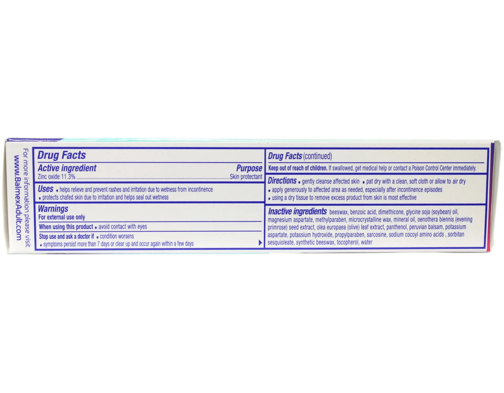 Balmex Adult Care Rash Cream 3Oz Each