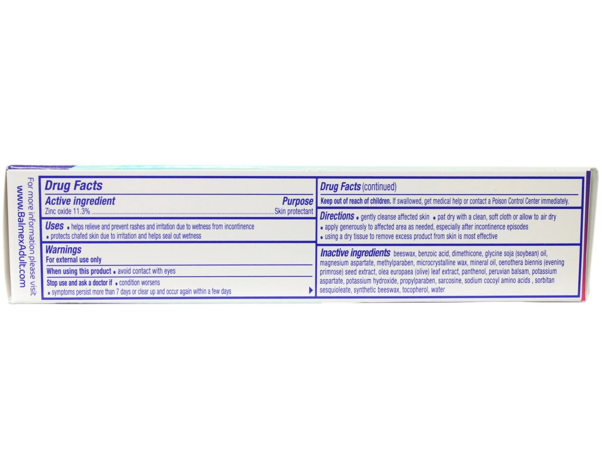 Balmex Adult Care Rash Cream 3Oz Each
