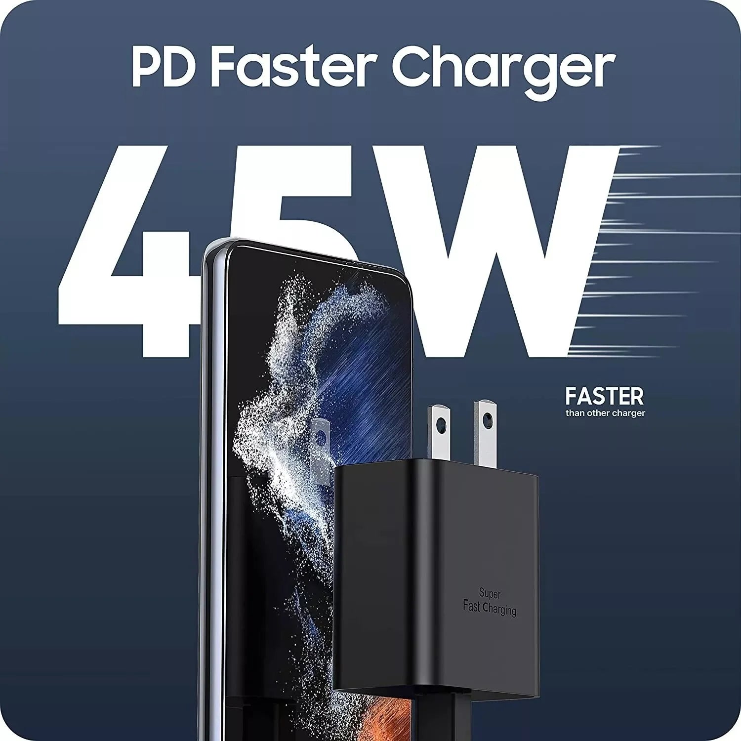 45W USB-C Charger for Samsung Fast Charger Type C, Fast Charging Wall Charger Compatible with Samsung Note 10+/20, Galaxy S22/S21/S20 Ultra,S7/S7+,Samsung USB-C Fast Charger