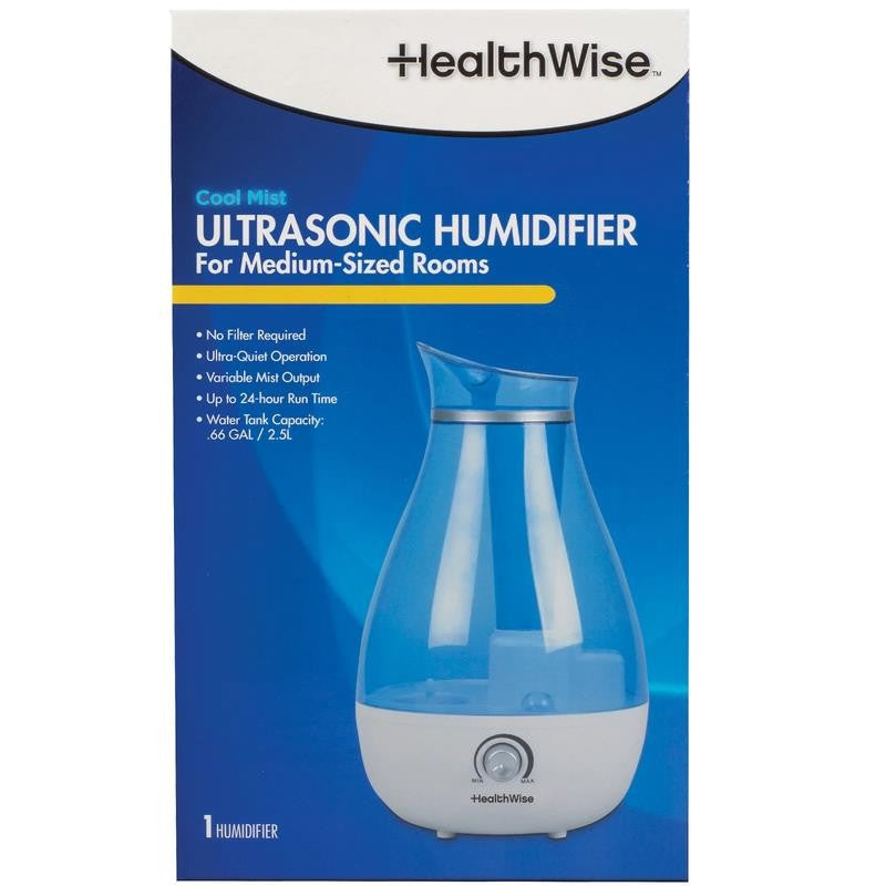 Cool Mist Ultrasonic Humidifier | for Medium Size Rooms | No Filter Required | 2