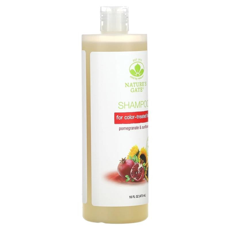 (Nature'S Gate), Pomegranate & Sunflower Shampoo for Color-Treated Hair, 16 Fl O