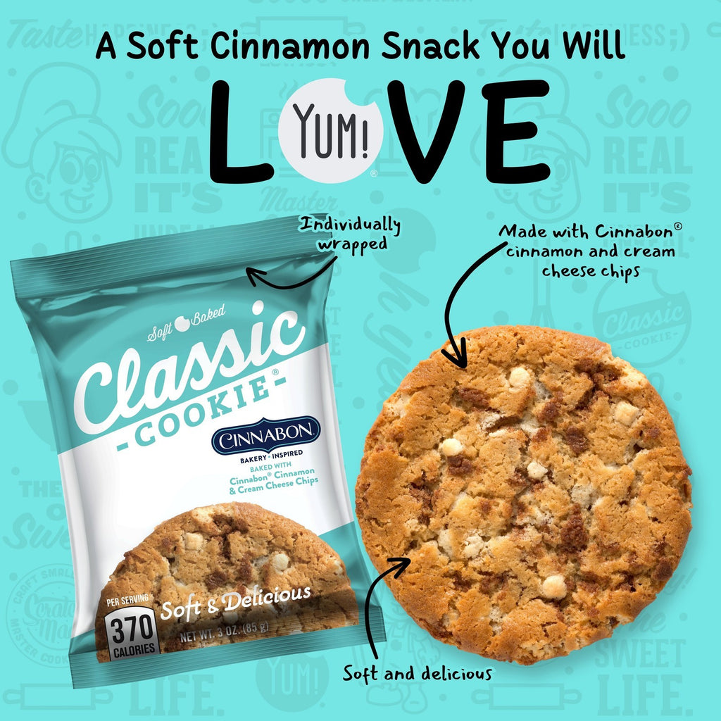 Cinnabon Soft Baked Cookies, 8 Count, 3Oz