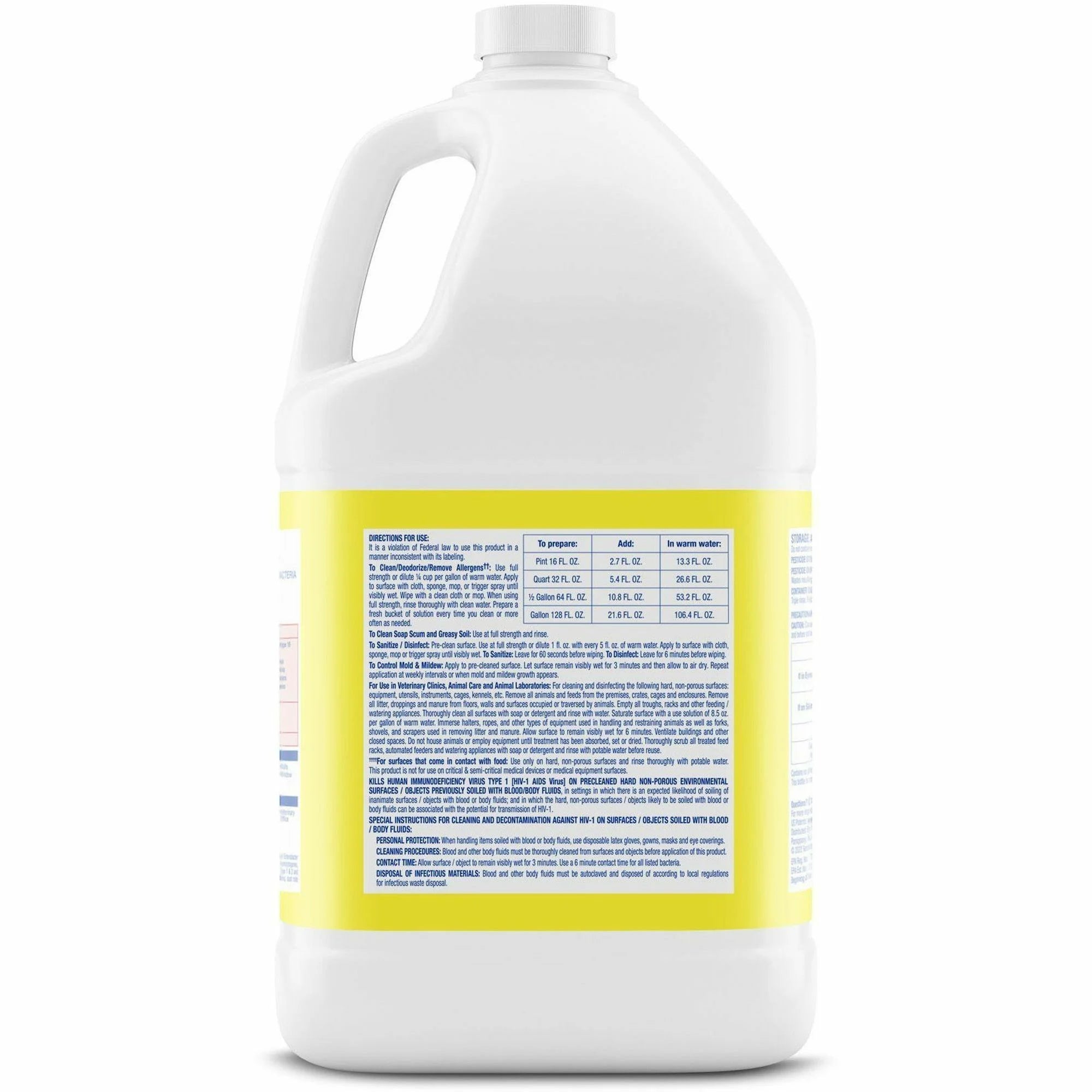 Lysol Disinfectant Deodorizing Cleaner - Lemon Scent - Concentrate 4/128 Oz.​