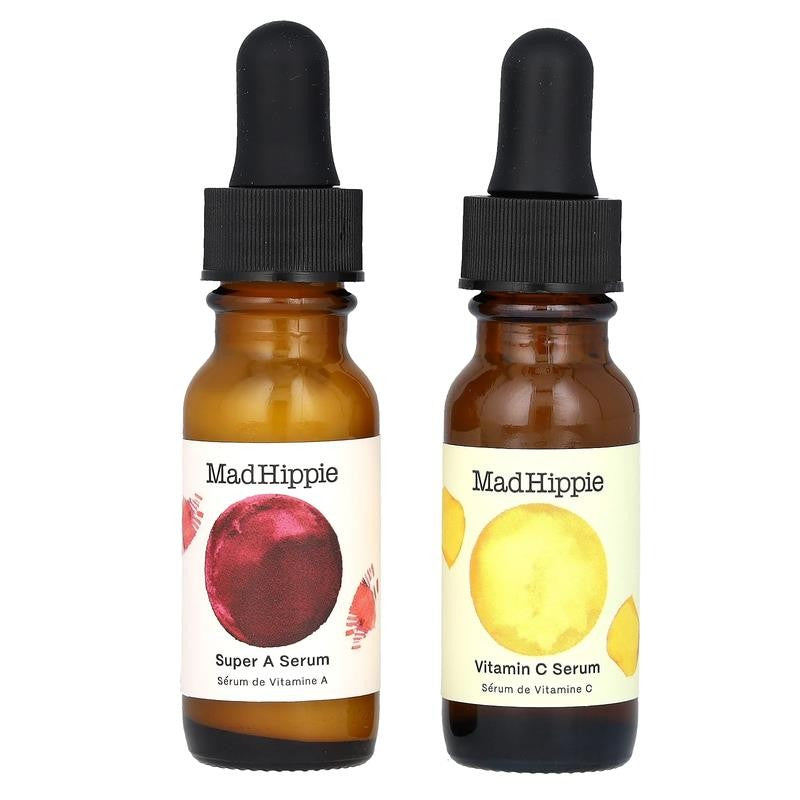 Day & Night Dual Pack, Vitamin C & Super a Serum, 2 Bottles, 0.5 Fl Oz (15 Ml) E