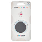 Adhesive Phone Grip with Expandable Kickstand and Swappable Top - Popgrip Black