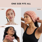 Extra Wide Spa Headband, Pink, 1