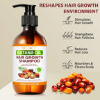 Batana Oil Hair Shampoo,Pure Plant Extracts Cleansing and Nourishing Scalp Shampoo,Daily Hair Cleaning & Care,Unisex,10.1 Fl.Oz