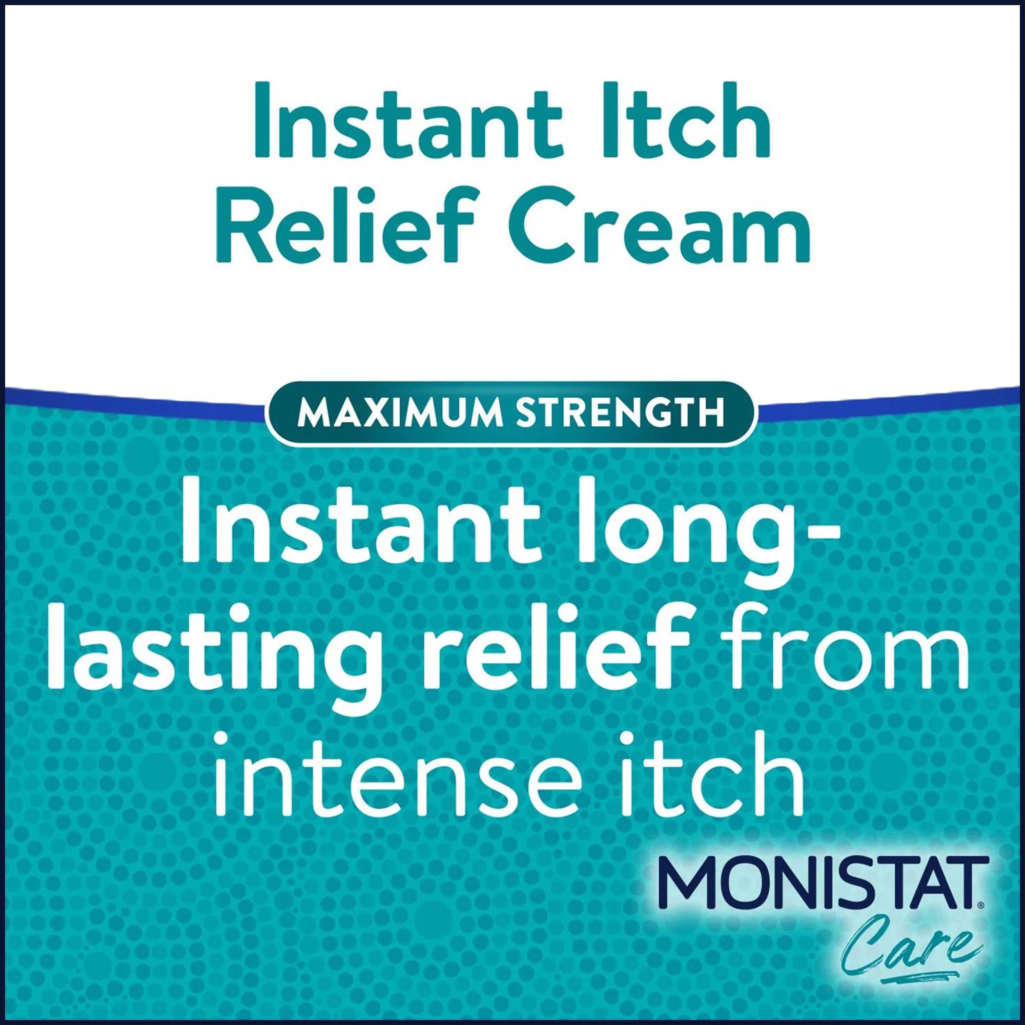 (3 Pack) Monistat Instant Itch Relief Cream for Women, Maximum Strength Feminine Itch Care, 1 Oz