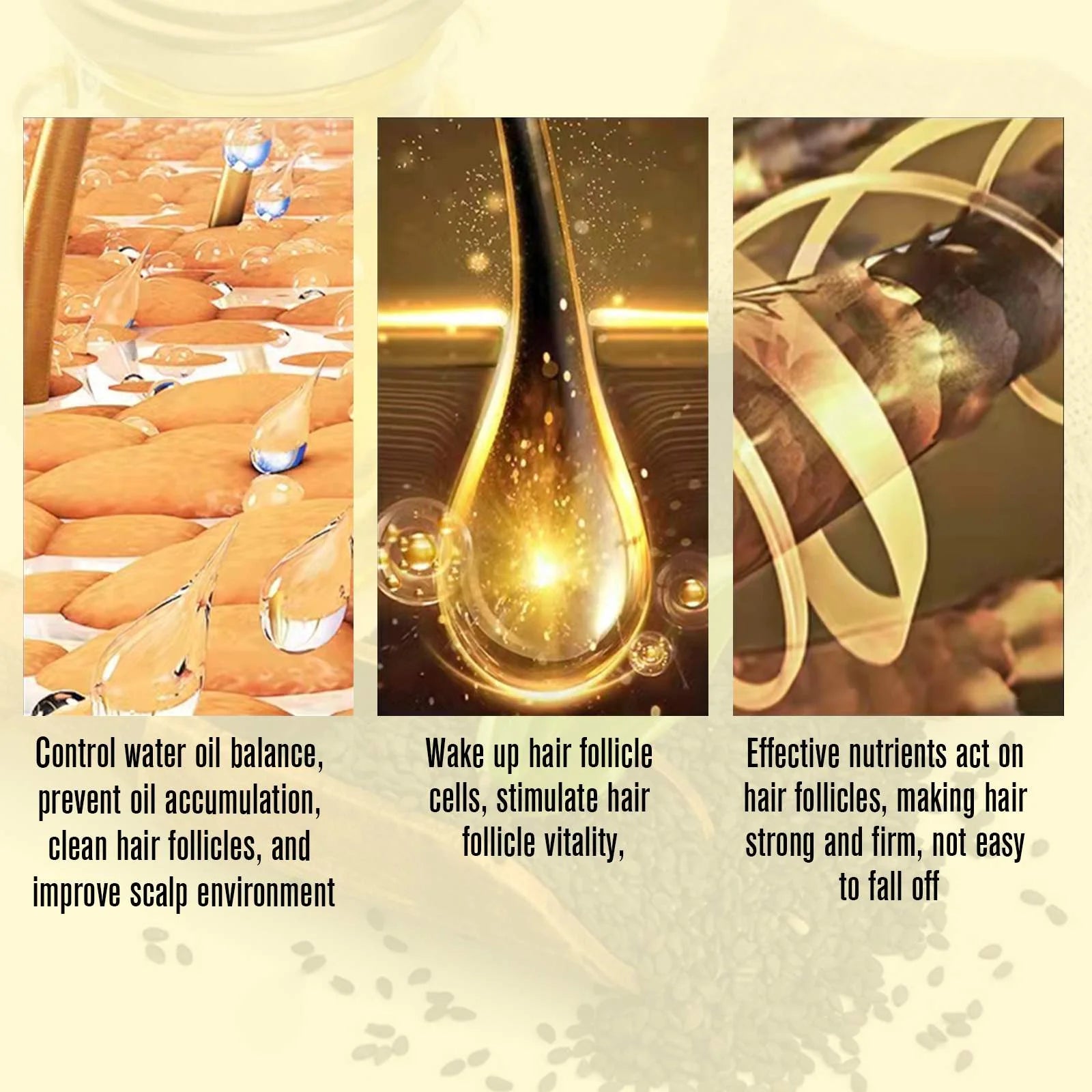 ALIVER Sesame Seed Oil for Face, Skin, Body, Hair, Massage, Moisturizing & Nourishing, 100% Pure & Natural, Cold Pressed, Cruelty Free, 2.02 Fl Oz