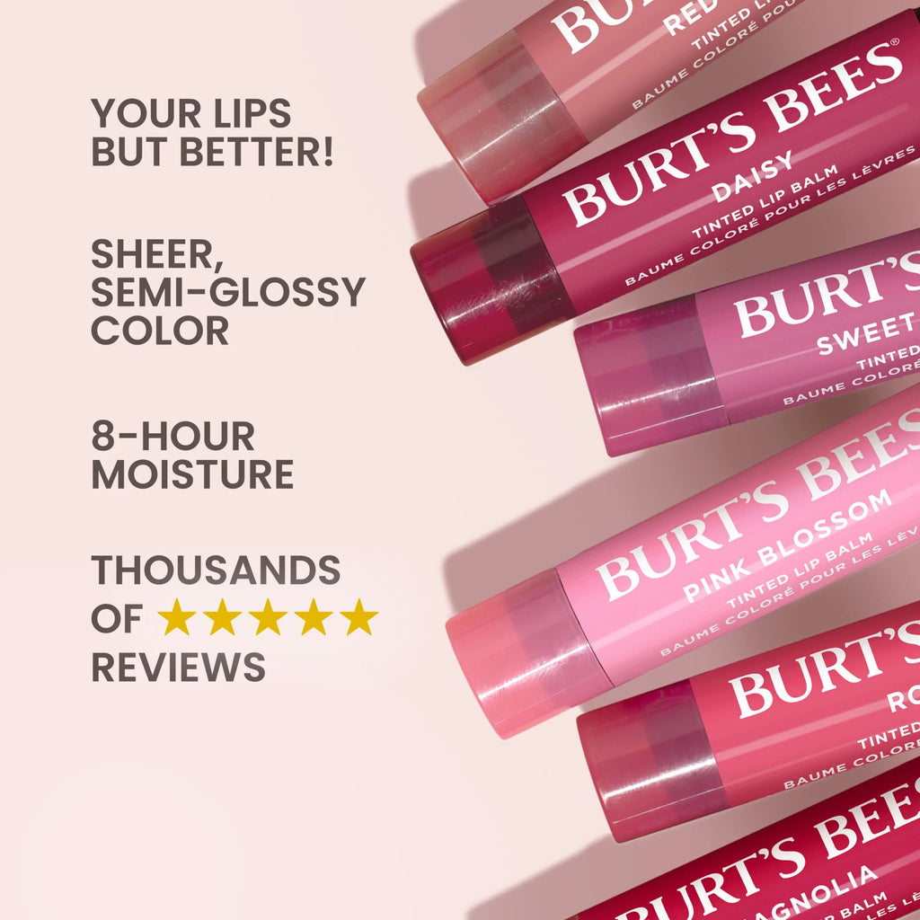 Burt'S Bees Rose Tinted Lip Balm, 1-Pack, 0.15 Oz.