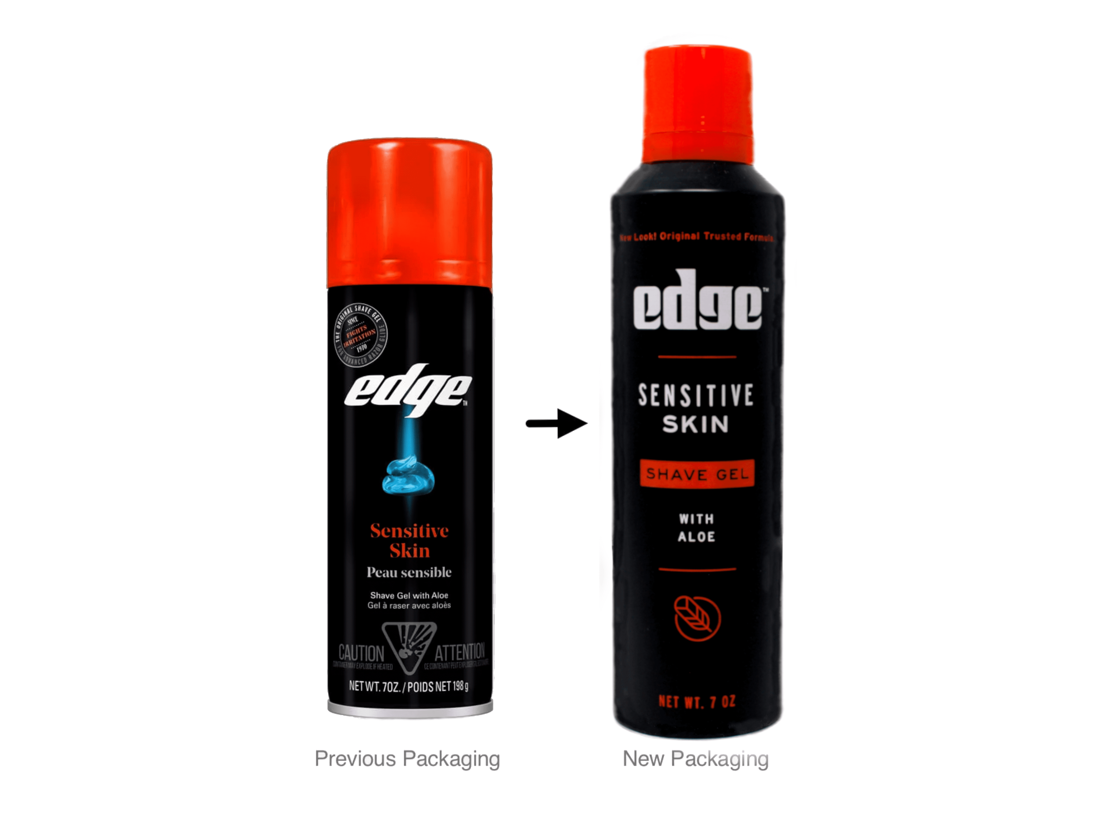 Edge Shave Gel Sensitive with Aloe 7 Ounce (Pack of 3)