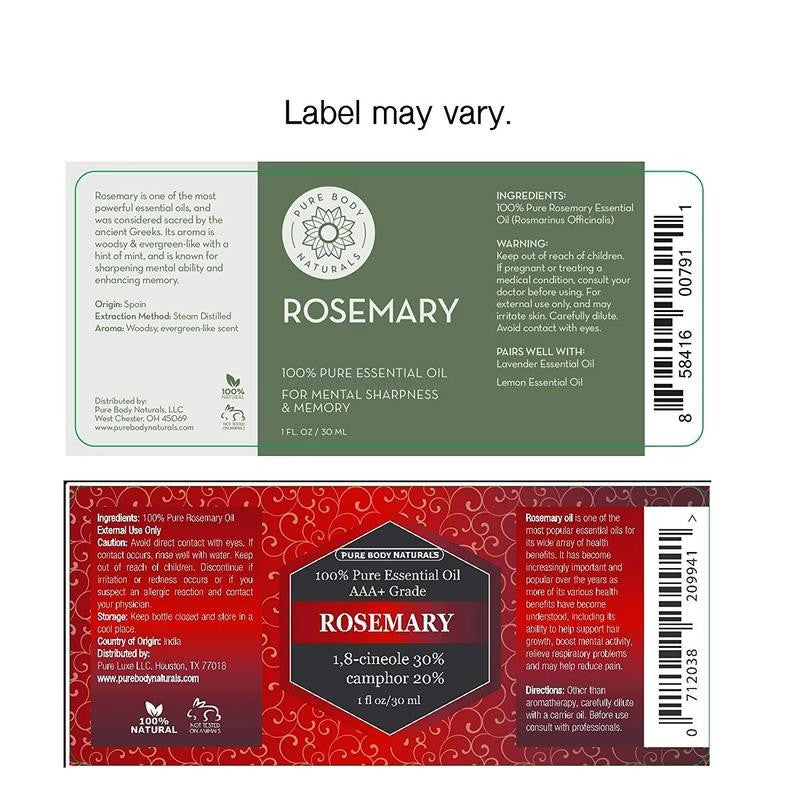 100% Pure Rosemary Essential Oil, 1 Fl. Oz.