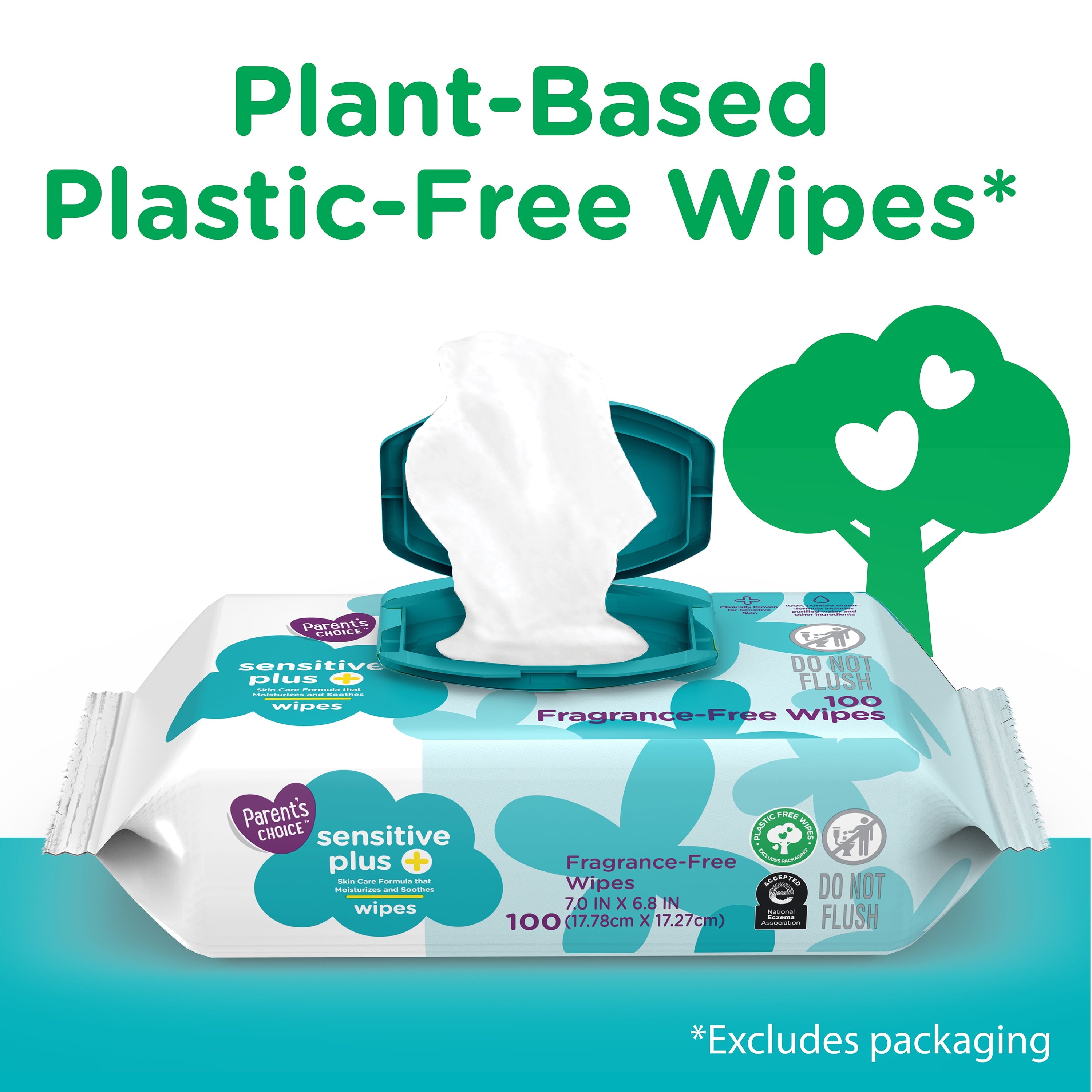 Parent'S Choice Sensitive plus Baby Wipes 200Ct