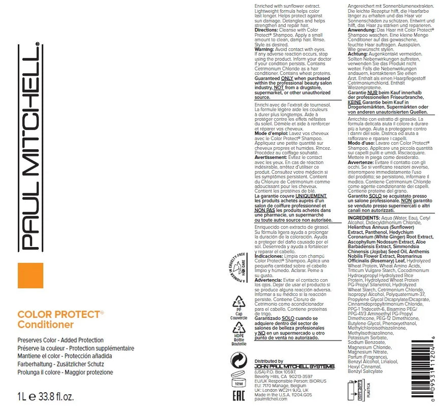 Color Protect Conditioner 33.8 Oz.