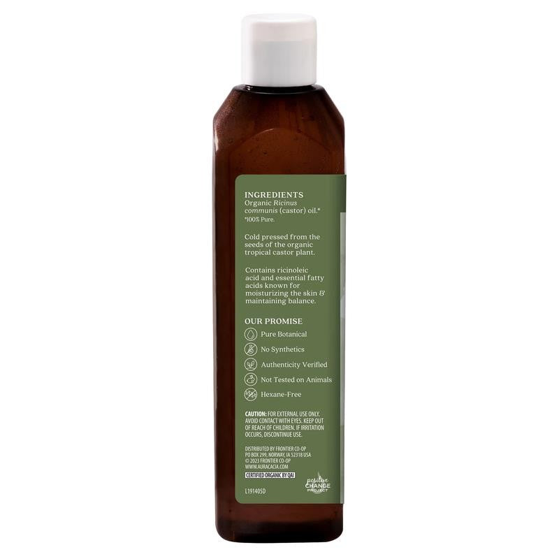 Certified Organic Castor Skin Care Oil, 16 Fl Oz