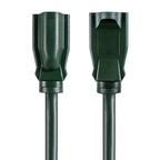 25FT 16AWG 3 Prong Green Single Outlet Outdoor Extension Cord