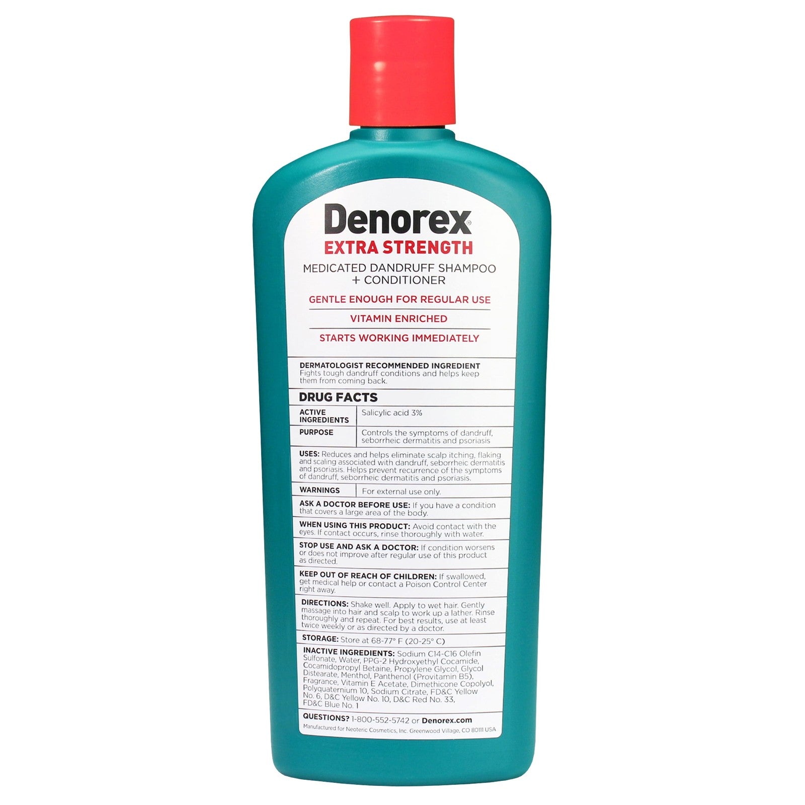 Extra Strength Medicated Dandruff Shampoo and Conditioner, 10 Fl Oz