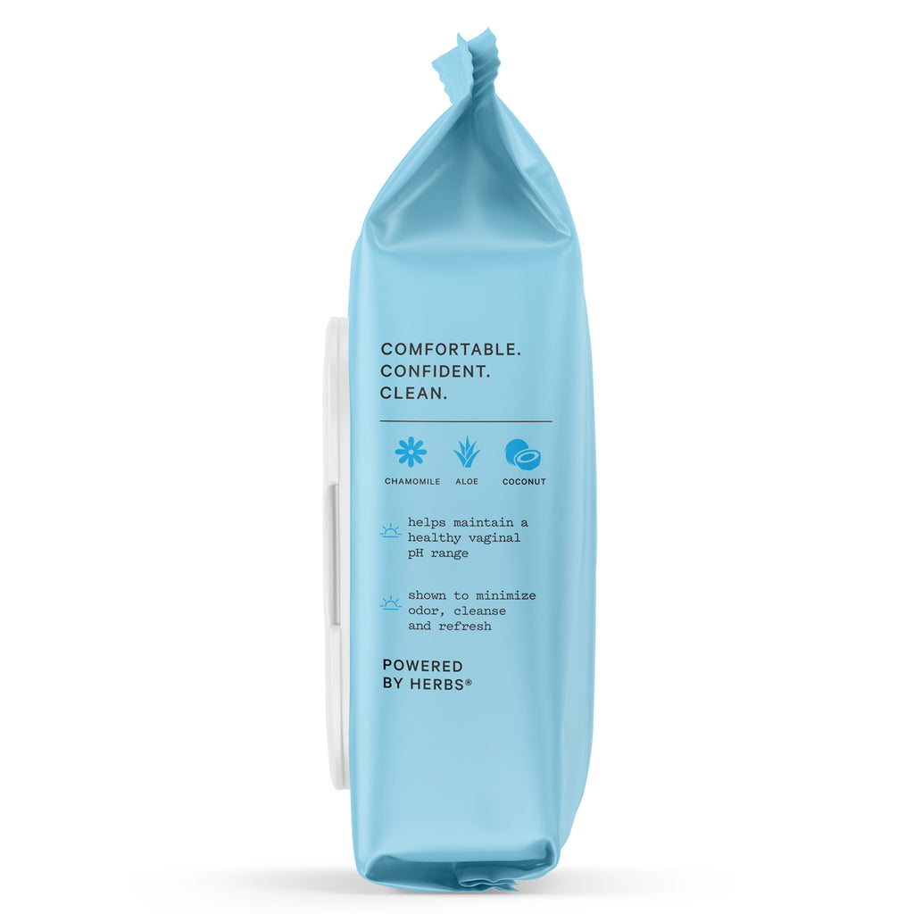 , Sensitive Daily Feminine Cleansing Wipes, Intimate Parts, Body or Face 30 Ct.