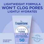 Every Tone Sunscreen Lotion SPF 50, Rubs on Clear Sunscreen, 7 Fl Oz Tube