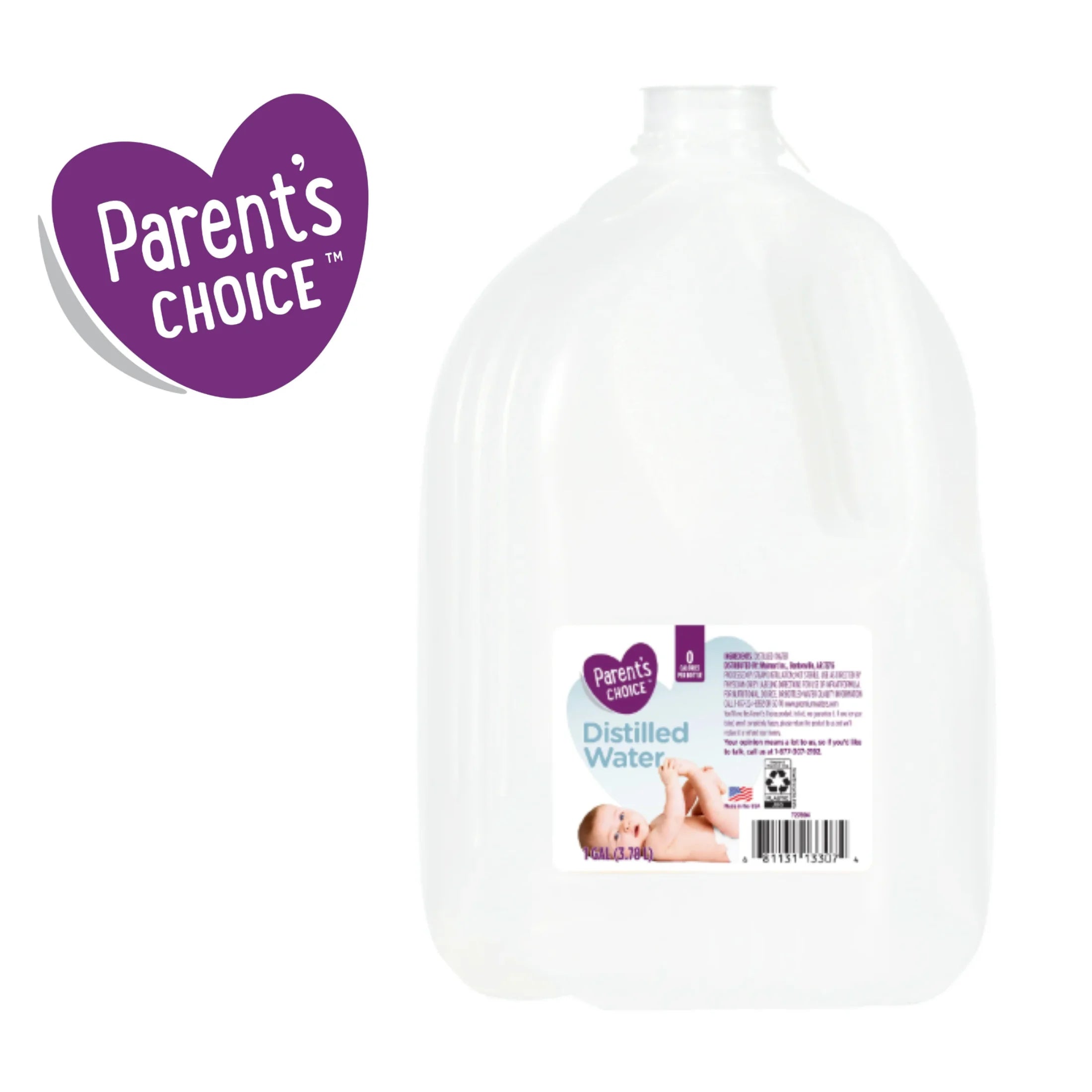 (6 Pack) Parent'S Choice Distilled Water, 1 Gallon