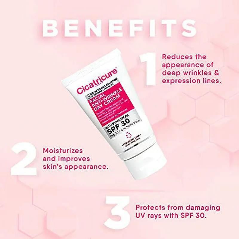 Anti Wrinkle Face & Neck Day Cream with SPF 30, 1.5 Oz