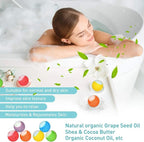 Bath Bombs, 30 Pcs Natural Organic Mini Bath Bombs Gift Set, Handmade with Rich