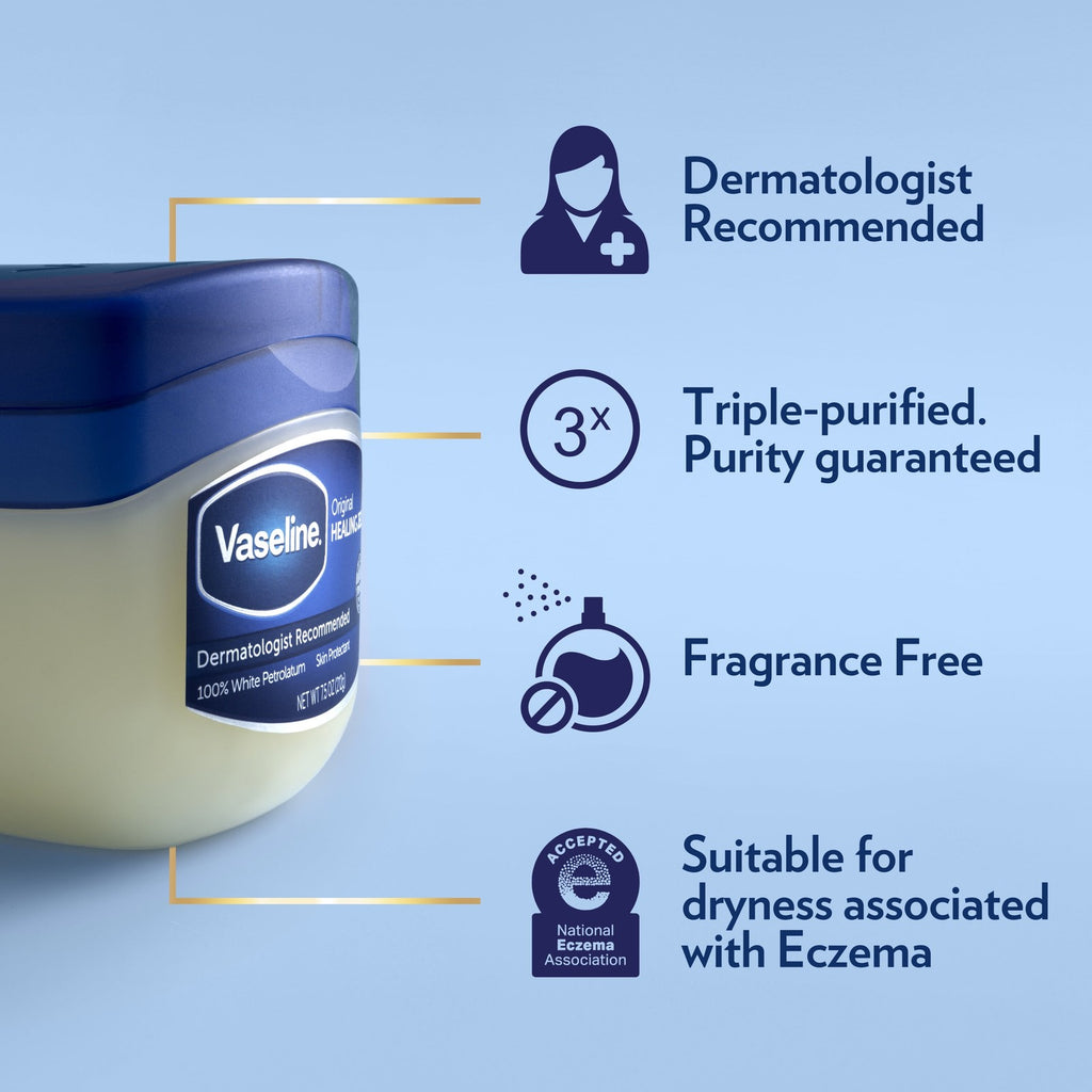 100% Pure Petroleum Jelly Original Unscented Body Moisturizer for All Skin Dryne