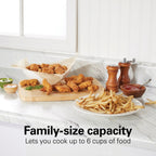 8 Cup Deep Fryer, Family-Size Food Capacity Cooks up to 6 Cups of Food, 1500 Wat