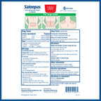 8 Hour Pain Relief Patch with Camphor 3.1% & Menthol 6% for Back & Muscles, Large, 6 Count