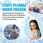 Gel Ice Packs for Injuries Reusable Hot Pack & Cold Pack Compress for Injury, Pa