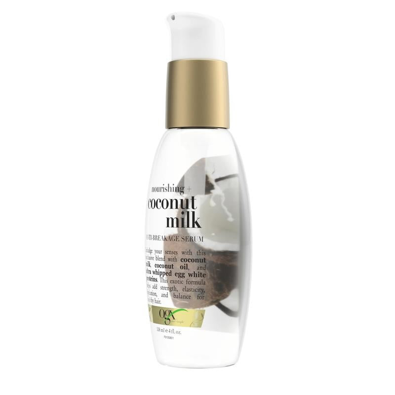 Coconut Milk Moisturizing Strength & Shine, Leave-In Treatment Hair Serum, 4 Fl