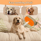 Arsvita Pet Steam Groomer Brush, Defur Comb for Cats Dogs, 3 in 1 Steam Cat Steam Brush for Sheddin Grooming, Massage, Cleaning, Multifunctional Hair Removal Comb for Cats Dogs