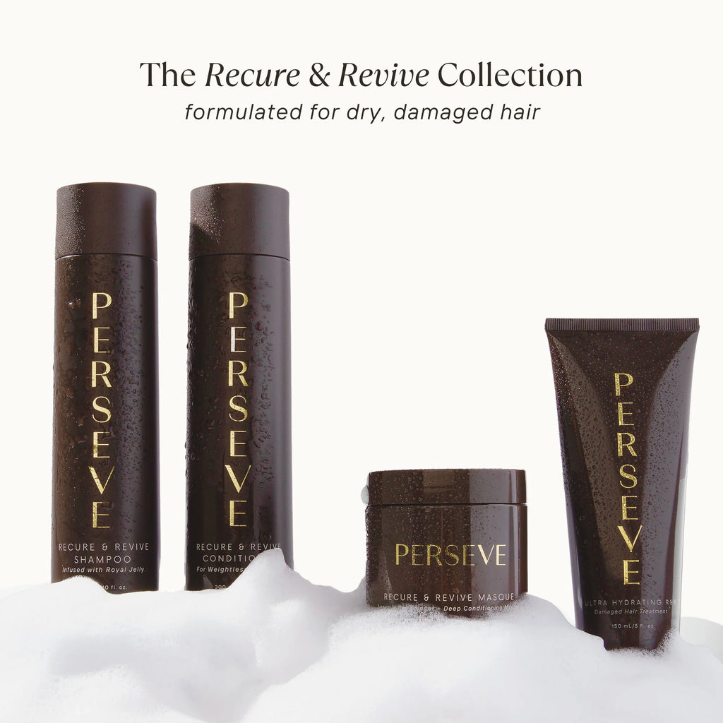 Perseve Hair Recure & Revive Shampoo, Infused with Royal Jelly, Sulfate-Free, 10 Fl. Oz.